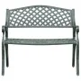 Banco de jardín de aluminio fundido verde 102 cm de vidaXL, Bancos de jardín - Ref: Foro24-317745, Precio: 225,30 €, Descuent...