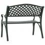 Banco de jardín de aluminio fundido verde 102 cm de vidaXL, Bancos de jardín - Ref: Foro24-317745, Precio: 225,30 €, Descuent...