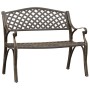 Banco de jardín de aluminio fundido bronce 102 cm de vidaXL, Bancos de jardín - Ref: Foro24-317747, Precio: 228,67 €, Descuen...