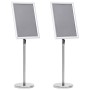 Stand para Póster Pedestal A3 de 2 pcs Plata Aleación de Aluminio | Foro24.es | Tu tienda online para hogar, jardín y más Foro24.es