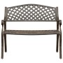 Banco de jardín de aluminio fundido bronce 102 cm de vidaXL, Bancos de jardín - Ref: Foro24-317747, Precio: 228,67 €, Descuen...