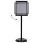 Soportes para carteles pedestal A4 2 pcs Negro Aleación de Aluminio | Foro24.es | Tu tienda online para hogar, jardín y más Foro24.es