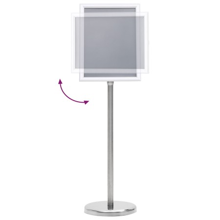 Expositores de pedestal A4 2 pcs Plateado de Aleación de Aluminio | Foro24.es | Tu tienda online para hogar, jardín y más Foro24.es