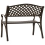 Banco de jardín de aluminio fundido bronce 102 cm de vidaXL, Bancos de jardín - Ref: Foro24-317747, Precio: 228,67 €, Descuen...