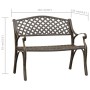 Banco de jardín de aluminio fundido bronce 102 cm de vidaXL, Bancos de jardín - Ref: Foro24-317747, Precio: 228,67 €, Descuen...