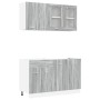 Conjunto de 4 Gabinetes de Cocina Gris Sonoma Madera Elaborada de , Armarios de cocina - Ref: Foro24-3388346, Precio: 275,77 ...