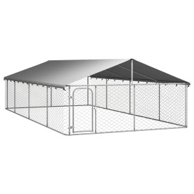 Perrera de exterior con tejado 600x300x150 cm de vidaXL, Casetas y cercados para perros - Ref: Foro24-171502, Precio: 223,47 ...