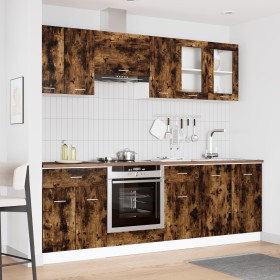 Conjunto de Gabinetes de Cocina de 8 Piezas de en Roble Ahumado de , Armarios de cocina - Ref: Foro24-3388348, Precio: 431,81...