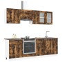 Conjunto de Gabinetes de Cocina de 8 Piezas de en Roble Ahumado de , Armarios de cocina - Ref: Foro24-3388348, Precio: 431,81...