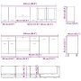 Conjunto de Gabinetes de Cocina de 8 Piezas de en Roble Ahumado de , Armarios de cocina - Ref: Foro24-3388348, Precio: 431,81...