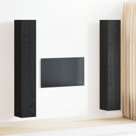 Comprar Set de 4 Piezas para TV Roble Negro