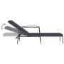 Tumbonas con mesita 2 unidades ratán sintético gris de vidaXL, Tumbonas - Ref: Foro24-317639, Precio: 190,14 €, Descuento: %