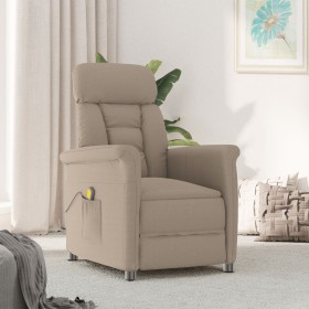 Sillón de masaje tela microfibra taupé de , Sillones de masaje eléctricos - Ref: Foro24-348407, Precio: 197,06 €, Descuento: %
