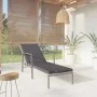 Tumbona con cojín de ratán sintético gris by vidaXL, Loungers - Ref: Foro24-317636, Price: 131,87 €, Discount: %