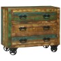 Buffet con 3 Cajones 80x30x65 cm Madera Sólida Recuperada | Foro24.es | Tu tienda online para hogar, jardín y más Foro24.es