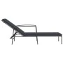 Tumbona con cojín de ratán sintético gris by vidaXL, Loungers - Ref: Foro24-317636, Price: 131,87 €, Discount: %