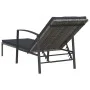 Tumbona con cojín de ratán sintético gris by vidaXL, Loungers - Ref: Foro24-317636, Price: 131,87 €, Discount: %