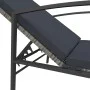 Tumbona con cojín de ratán sintético gris by vidaXL, Loungers - Ref: Foro24-317636, Price: 131,87 €, Discount: %