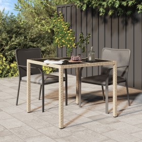 Comprar Mesa de Comedor de Jardín Beige 90x90x75