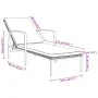 Tumbona con cojín de ratán sintético gris by vidaXL, Loungers - Ref: Foro24-317636, Price: 131,87 €, Discount: %
