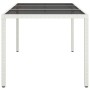 Mesa de Comedor de Jardín Blanca 150x90x75 cm Poliratán | Foro24.es | Tu tienda online para hogar, jardín y más Foro24.es