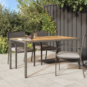 Comprar Mesa de Comedor de Jardín Gris 150x90x75