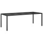 Mesa de Comedor de Jardín Negra 250x100x75 cm Poliratán | Foro24.es | Tu tienda online para hogar, jardín y más Foro24.es