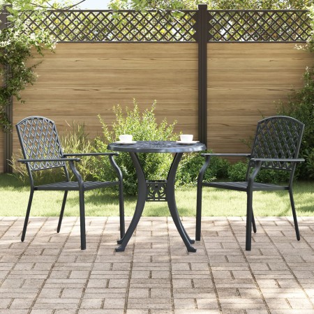 Sillas de jardín apilables 2 uds acero gris antracita | Foro24.es | Tu tienda online para hogar, jardín y más Foro24.es