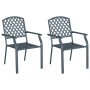 Sillas de jardín apilables 2 uds acero gris antracita | Foro24.es | Tu tienda online para hogar, jardín y más Foro24.es