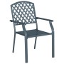 Sillas de jardín apilables 2 uds acero gris antracita | Foro24.es | Tu tienda online para hogar, jardín y más Foro24.es