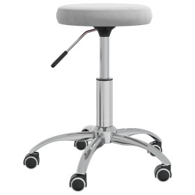 Taburete de masaje terciopelo gris claro de vidaXL, Sillones de masaje - Ref: Foro24-3085738, Precio: 52,68 €, Descuento: %