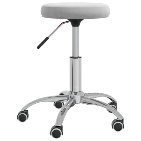 Taburete de masaje terciopelo gris claro de vidaXL, Sillones de masaje - Ref: Foro24-3085738, Precio: 52,68 €, Descuento: %