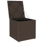 Caja de Almacenamiento Exterior Marrón y Crema Ratán Mediana | Foro24.es | Tu tienda online para hogar, jardín y más Foro24.es