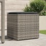 Caja de Almacenamiento Exterior Gris y Gris Oscuro Ratán Grande de , Cajas de almacenaje para exteriores - Ref: Foro24-365410...