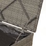 Caja de Almacenamiento Exterior Gris y Gris Oscuro Ratán Grande de , Cajas de almacenaje para exteriores - Ref: Foro24-365410...