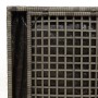 Caja de Almacenamiento Exterior Gris y Gris Oscuro Ratán Grande de , Cajas de almacenaje para exteriores - Ref: Foro24-365410...
