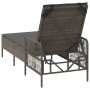 Tumbona Gris y gris oscuro Ratán PE 157 x 55 x 92 cm Tumbona | Foro24.es | Tu tienda online para hogar, jardín y más Foro24.es