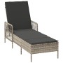 Tumbona Gris claro Ratán PE 157 x 55 x 92 cm Plegable Tumbona | Foro24.es | Tu tienda online para hogar, jardín y más Foro24.es