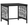 Conjunto de Tumbonas Set de 3 Negro y blanco crema Ratán PE, metal de , Tumbonas - Ref: Foro24-365432, Precio: 306,25 €, Desc...