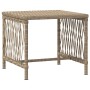 Conjunto de Tumbonas Set de 3 Beige Ratán PE, metal Plegable de , Tumbonas - Ref: Foro24-365435, Precio: 313,78 €, Descuento: %