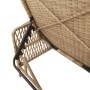 Conjunto de Tumbonas Set de 3 Beige Ratán PE, metal Plegable de , Tumbonas - Ref: Foro24-365435, Precio: 313,78 €, Descuento: %