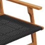 Banco de Jardín Negro 122x76x73,5 cm Madera Sólida de Acacia de , Sillas de jardín - Ref: Foro24-367819, Precio: 119,68 €, De...