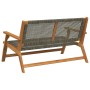 Banco de Jardín Gris 122x76x73.5 cm Madera Acacia de , Sillas de jardín - Ref: Foro24-367820, Precio: 124,70 €, Descuento: %