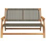 Banco de Jardín Gris 122x76x73.5 cm Madera Acacia de , Sillas de jardín - Ref: Foro24-367820, Precio: 124,70 €, Descuento: %