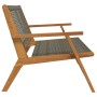 Banco de Jardín Gris 122x76x73.5 cm Madera Acacia de , Sillas de jardín - Ref: Foro24-367820, Precio: 124,70 €, Descuento: %