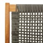 Banco de Jardín Gris 122x76x73.5 cm Madera Acacia de , Sillas de jardín - Ref: Foro24-367820, Precio: 124,70 €, Descuento: %