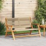 Banco de Jardín Beige 76x122x73 cm Madera Sólida de Acacia de , Sillas de jardín - Ref: Foro24-367825, Precio: 143,58 €, Desc...