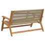 Banco de Jardín Beige 76x122x73 cm Madera Sólida de Acacia de , Sillas de jardín - Ref: Foro24-367825, Precio: 143,58 €, Desc...