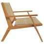 Banco de Jardín Beige 76x122x73 cm Madera Sólida de Acacia de , Sillas de jardín - Ref: Foro24-367825, Precio: 143,58 €, Desc...