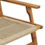 Banco de Jardín Beige 76x122x73 cm Madera Sólida de Acacia de , Sillas de jardín - Ref: Foro24-367825, Precio: 143,58 €, Desc...